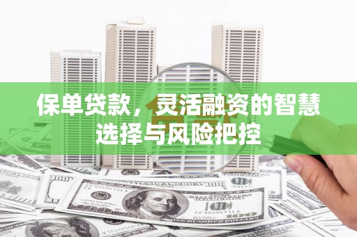 青冈保单贷款，灵活融资的智慧选择与风险把控