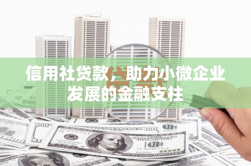 青冈信用社贷款，助力小微企业发展的金融支柱