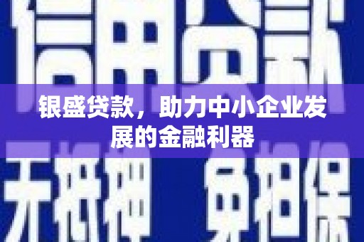 青冈银盛贷款，助力中小企业发展的金融利器