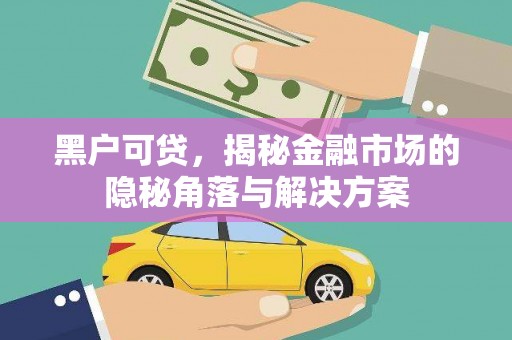 青冈黑户可贷，揭秘金融市场的隐秘角落与解决方案