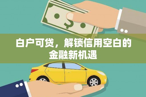 青冈白户可贷，解锁信用空白的金融新机遇