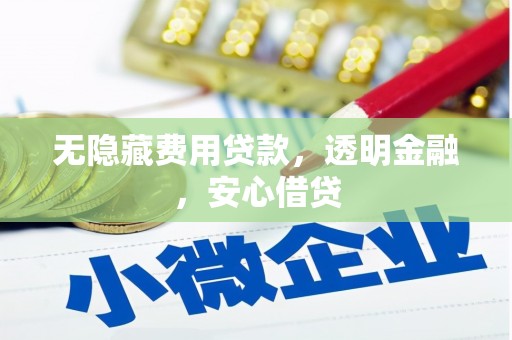 青冈无隐藏费用贷款，透明金融，安心借贷