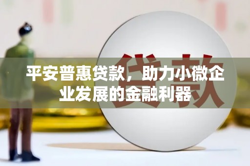 青冈平安普惠贷款，助力小微企业发展的金融利器