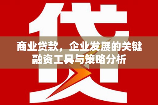青冈商业贷款，企业发展的关键融资工具与策略分析