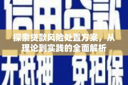 青冈探索贷款风险处置方案，从理论到实践的全面解析