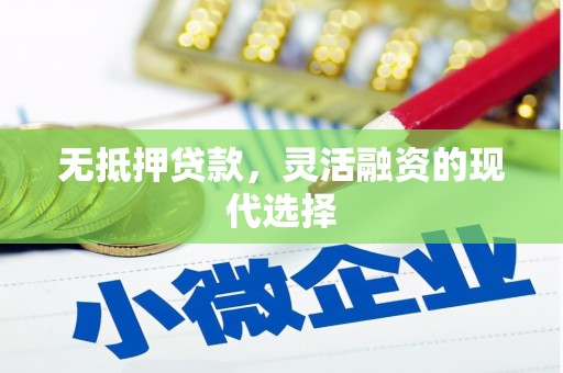 青冈无抵押贷款，灵活融资的现代选择