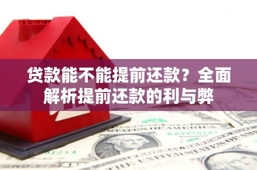 青冈贷款能不能提前还款？全面解析提前还款的利与弊