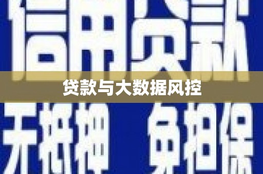 青冈贷款与大数据风控
